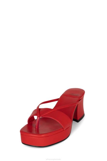 Jeffrey Campbell dierlijk NDHB998 platform sandaal rood vrouwen