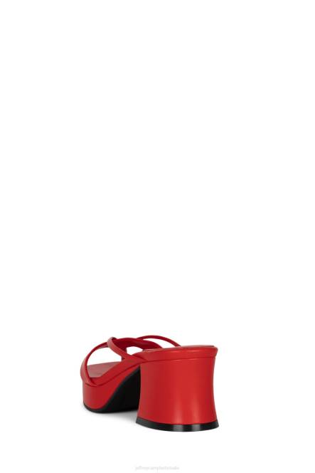 Jeffrey Campbell dierlijk NDHB998 platform sandaal rood vrouwen