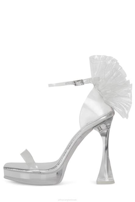 Jeffrey Campbell dromen NDHB1023 platform sandaal helder zilver vrouwen