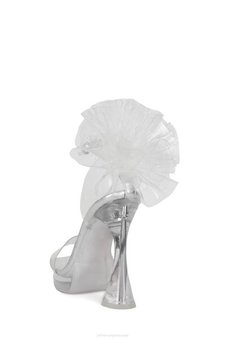 Jeffrey Campbell dromen NDHB1023 platform sandaal helder zilver vrouwen