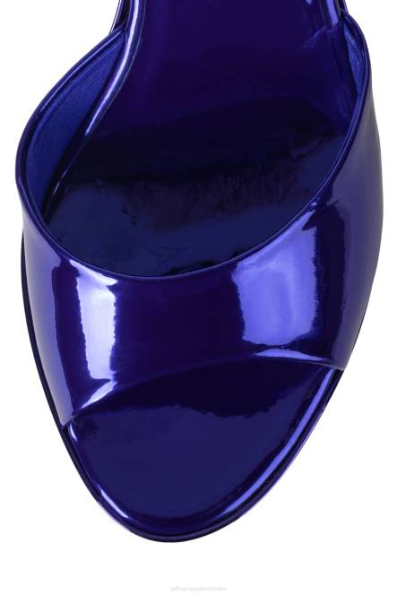 Jeffrey Campbell droom verder NDHB966 platform sandaal blauw patent vrouwen