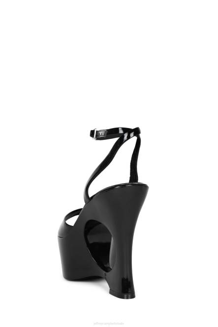 Jeffrey Campbell droom verder NDHB967 platform sandaal zwart patent vrouwen