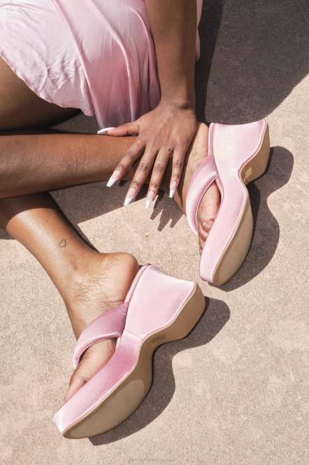 Jeffrey Campbell druppelen NDHB34 platform sandaal hemelsblauw satijn vrouwen