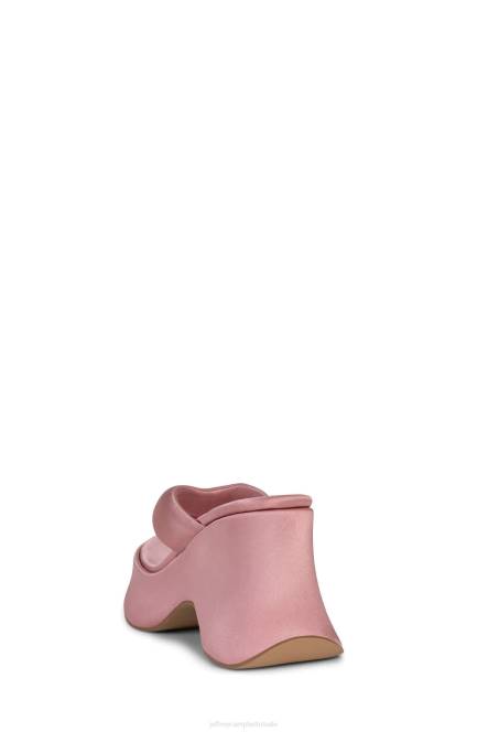 Jeffrey Campbell druppelen NDHB35 platform sandaal roze satijn vrouwen
