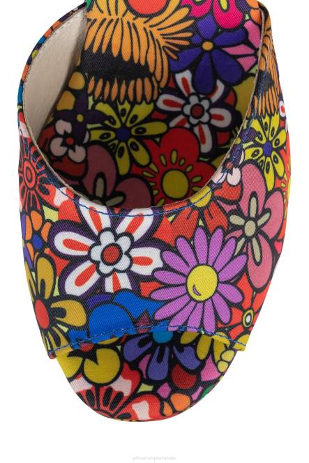 Jeffrey Campbell duizelingwekkend NDHB965 platform sandaal multi bloemen vrouwen