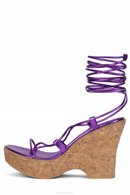 Jeffrey Campbell ecuador-hoi NDHB1055 platform sandaal paars metaalachtig vrouwen