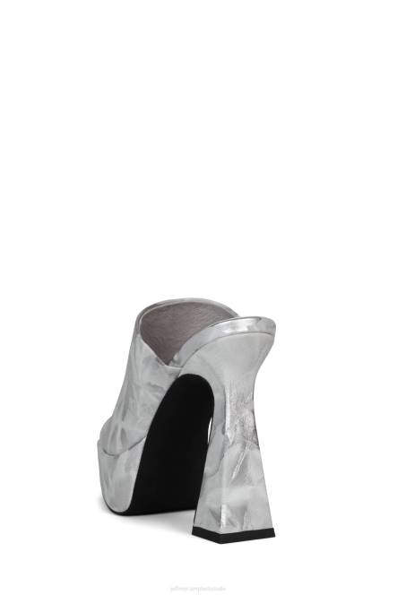 Jeffrey Campbell enthousiast NDHB976 platform sandaal grijs zilver vrouwen