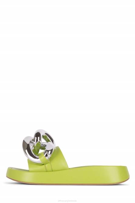 Jeffrey Campbell epirus NDHB1210 platform sandaal groen zilver vrouwen