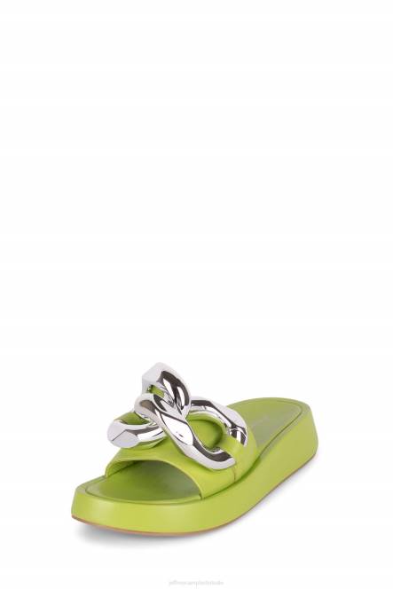 Jeffrey Campbell epirus NDHB1210 platform sandaal groen zilver vrouwen