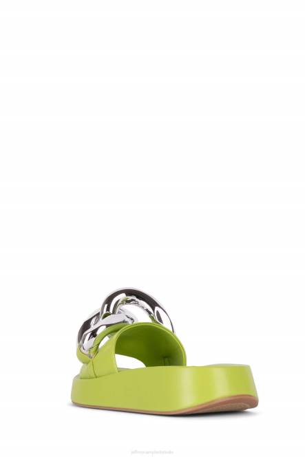 Jeffrey Campbell epirus NDHB1210 platform sandaal groen zilver vrouwen