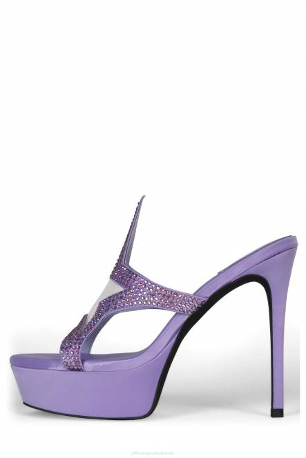 Jeffrey Campbell fameaholic NDHB1037 platform sandaal paars satijn paars vrouwen