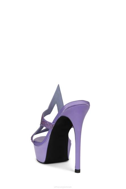 Jeffrey Campbell fameaholic NDHB1037 platform sandaal paars satijn paars vrouwen