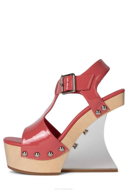 Jeffrey Campbell gallerij NDHB943 platform sandaal donkerroze lakzilver vrouwen