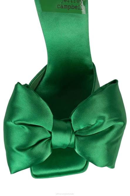 Jeffrey Campbell gazenia NDHB1000 platform sandaal groen satijn vrouwen