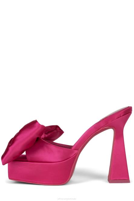 Jeffrey Campbell gazenia NDHB999 platform sandaal fuchsia satijn vrouwen
