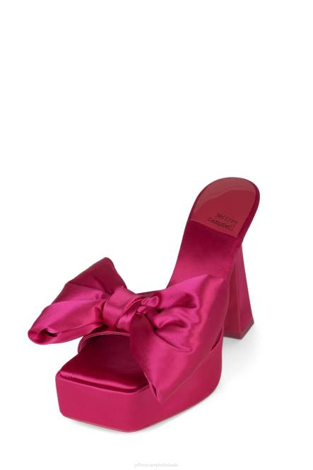 Jeffrey Campbell gazenia NDHB999 platform sandaal fuchsia satijn vrouwen