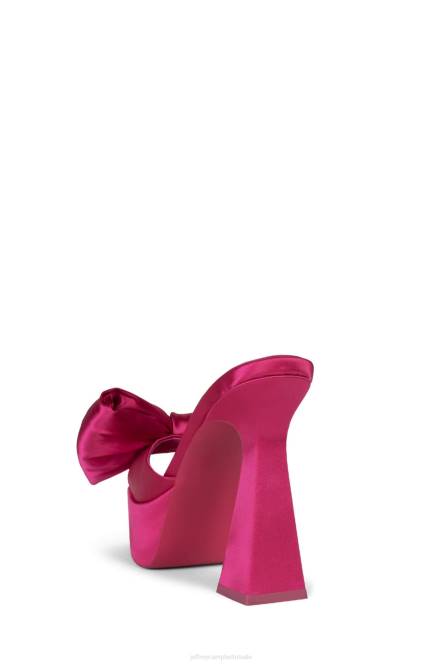 Jeffrey Campbell gazenia NDHB999 platform sandaal fuchsia satijn vrouwen