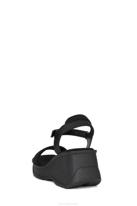 Jeffrey Campbell gefocust NDHB43 platform sandaal zwart vrouwen