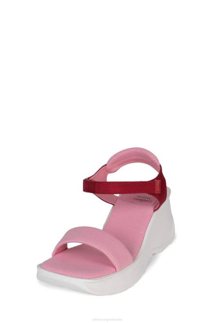 Jeffrey Campbell gefocust NDHB44 platform sandaal roze rode combi vrouwen