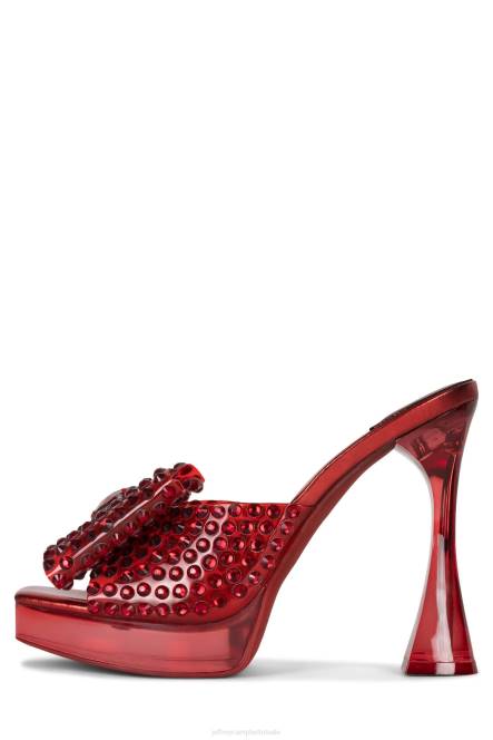 Jeffrey Campbell gemina NDHB1018 platform sandaal rode combi vrouwen