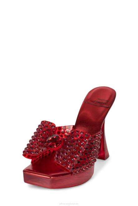 Jeffrey Campbell gemina NDHB1018 platform sandaal rode combi vrouwen