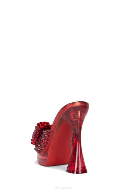 Jeffrey Campbell gemina NDHB1018 platform sandaal rode combi vrouwen