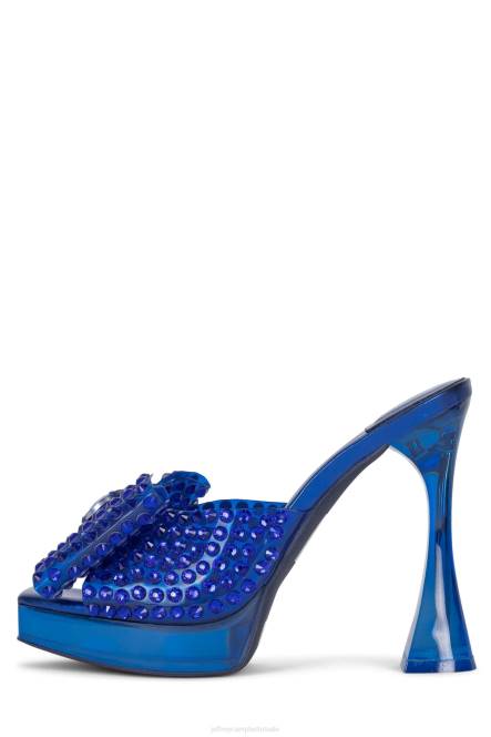 Jeffrey Campbell gemina NDHB1019 platform sandaal blauwe combi vrouwen