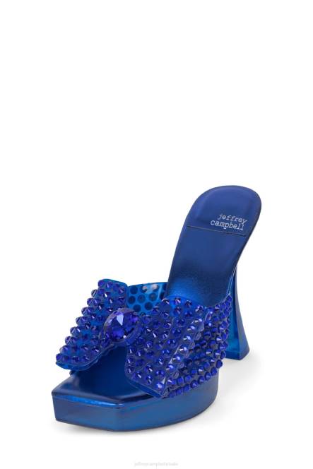 Jeffrey Campbell gemina NDHB1019 platform sandaal blauwe combi vrouwen