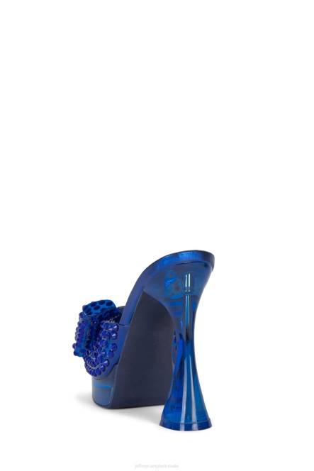 Jeffrey Campbell gemina NDHB1019 platform sandaal blauwe combi vrouwen