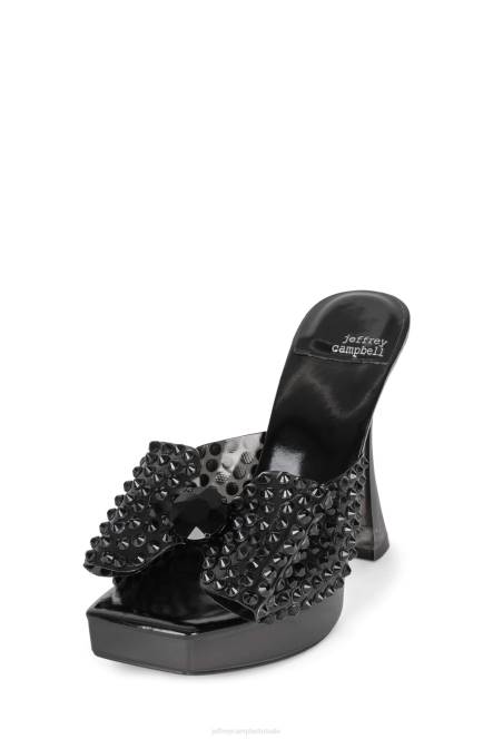 Jeffrey Campbell gemina NDHB1020 platform sandaal zwarte combi vrouwen