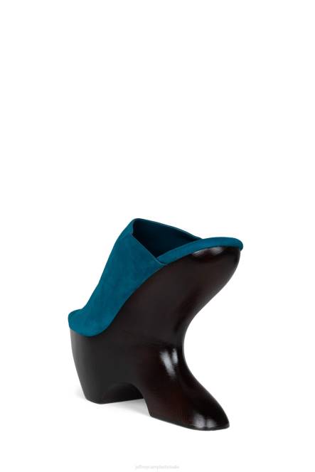 Jeffrey Campbell gia-2 NDHB1066 platform sandaal teal suède bruin vrouwen