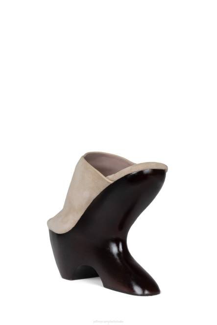 Jeffrey Campbell gia-2 NDHB1067 platform sandaal beige suède donkerbruin vrouwen