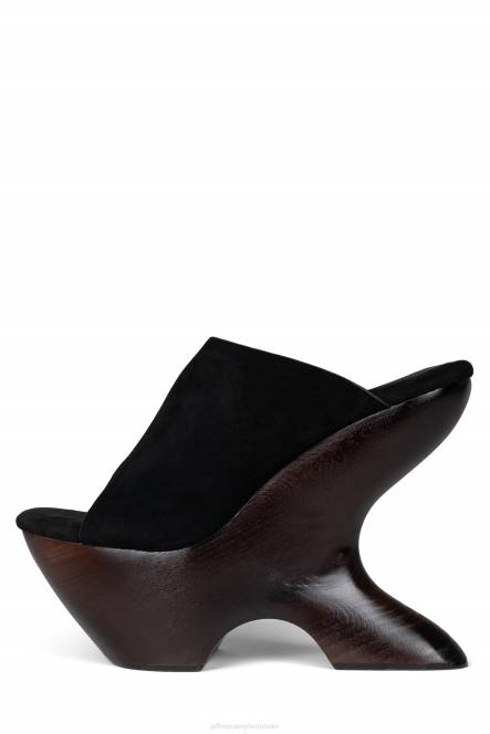 Jeffrey Campbell gia-2 NDHB1069 platform sandaal zwart suède donkerbruin vrouwen