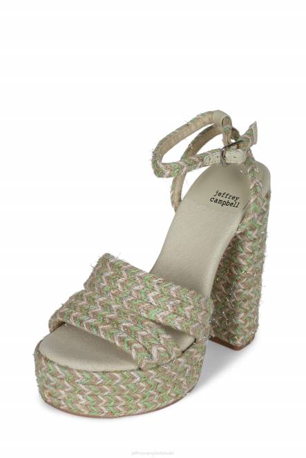 Jeffrey Campbell gieren NDHB1173 platform sandaal groene multi vrouwen