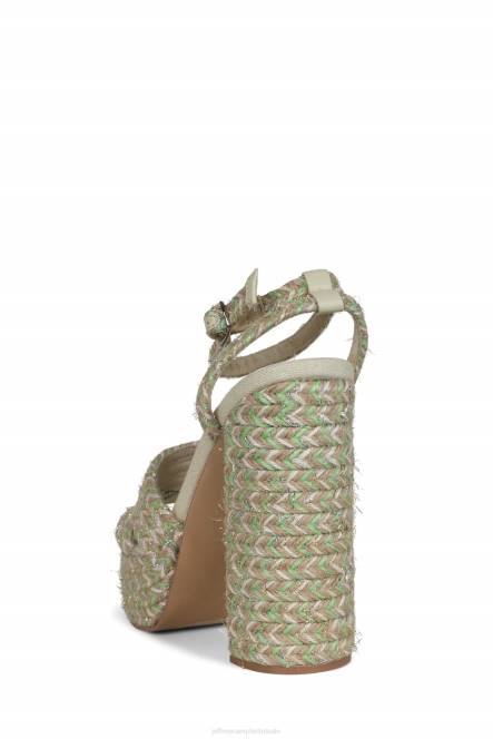 Jeffrey Campbell gieren NDHB1173 platform sandaal groene multi vrouwen