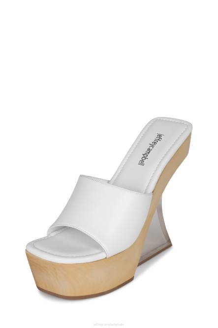 Jeffrey Campbell helder NDHB1062 platform sandaal wit vrouwen