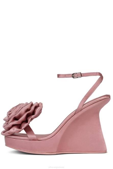 Jeffrey Campbell hibiscus NDHB939 platform sandaal roze satijn vrouwen