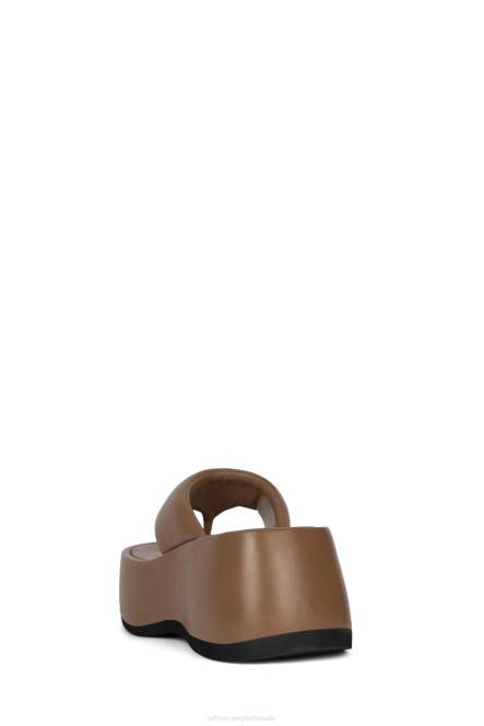 Jeffrey Campbell huilebalk NDHB248 platform sandaal lichtbruin vrouwen