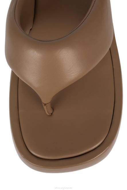 Jeffrey Campbell huilebalk NDHB248 platform sandaal lichtbruin vrouwen