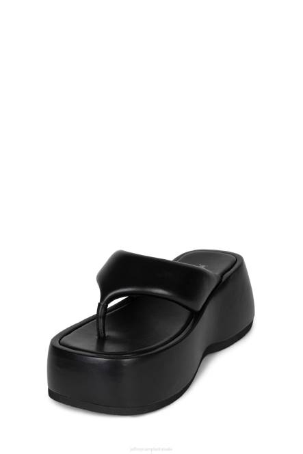 Jeffrey Campbell huilebalk NDHB249 platform sandaal zwart vrouwen