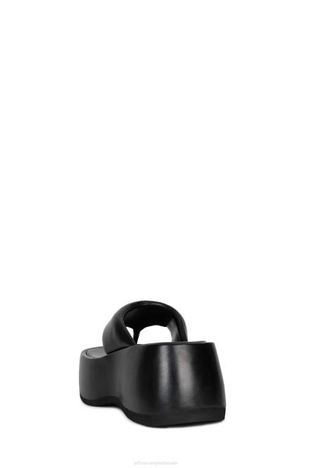 Jeffrey Campbell huilebalk NDHB249 platform sandaal zwart vrouwen