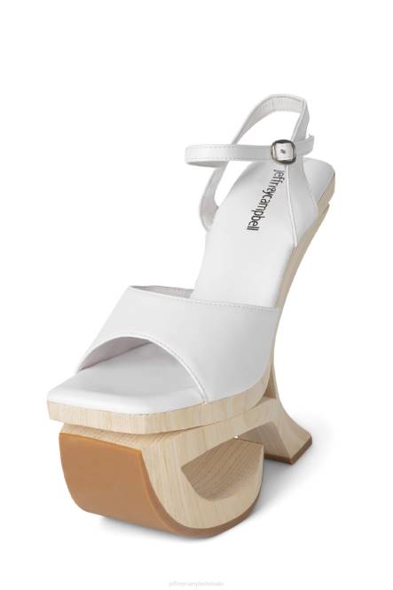 Jeffrey Campbell intuïtief NDHB920 platform sandaal wit vrouwen