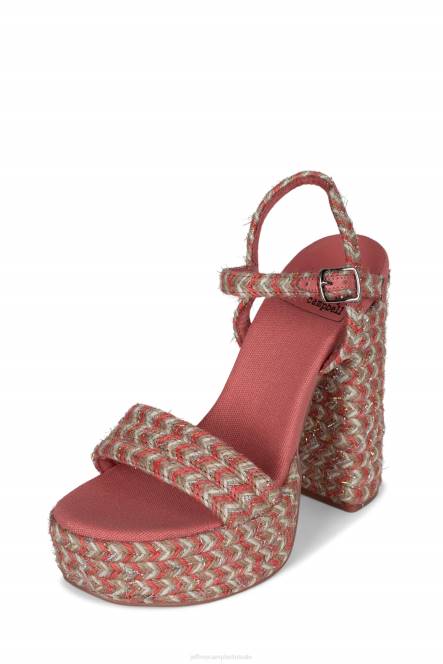 Jeffrey Campbell jachtig NDHB1170 platform sandaal rode multi vrouwen