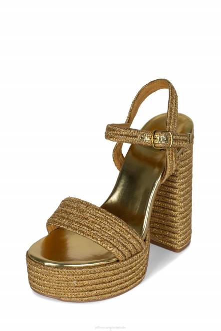 Jeffrey Campbell jachtig NDHB1172 platform sandaal goud vrouwen