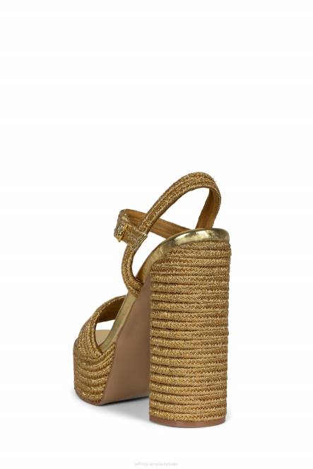 Jeffrey Campbell jachtig NDHB1172 platform sandaal goud vrouwen