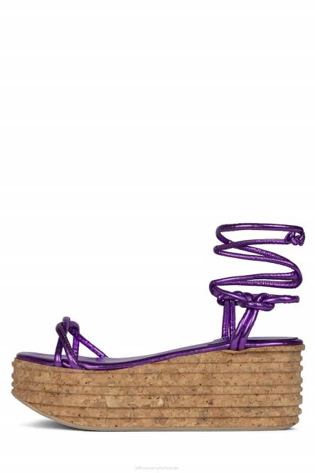 Jeffrey Campbell kamille NDHB1168 platform sandaal paars metaalachtig vrouwen