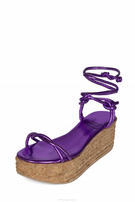 Jeffrey Campbell kamille NDHB1168 platform sandaal paars metaalachtig vrouwen