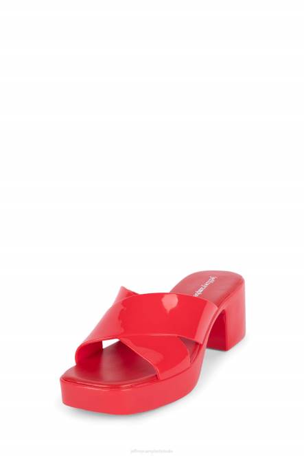 Jeffrey Campbell kauwgom NDHB143 platform sandaal rood vrouwen