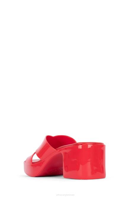 Jeffrey Campbell kauwgom NDHB143 platform sandaal rood vrouwen