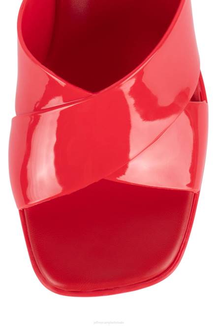 Jeffrey Campbell kauwgom NDHB143 platform sandaal rood vrouwen